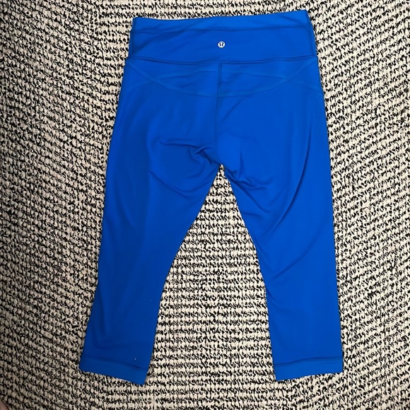 Royal Blue Lululemon Compression Crops - Picture 4 of 6